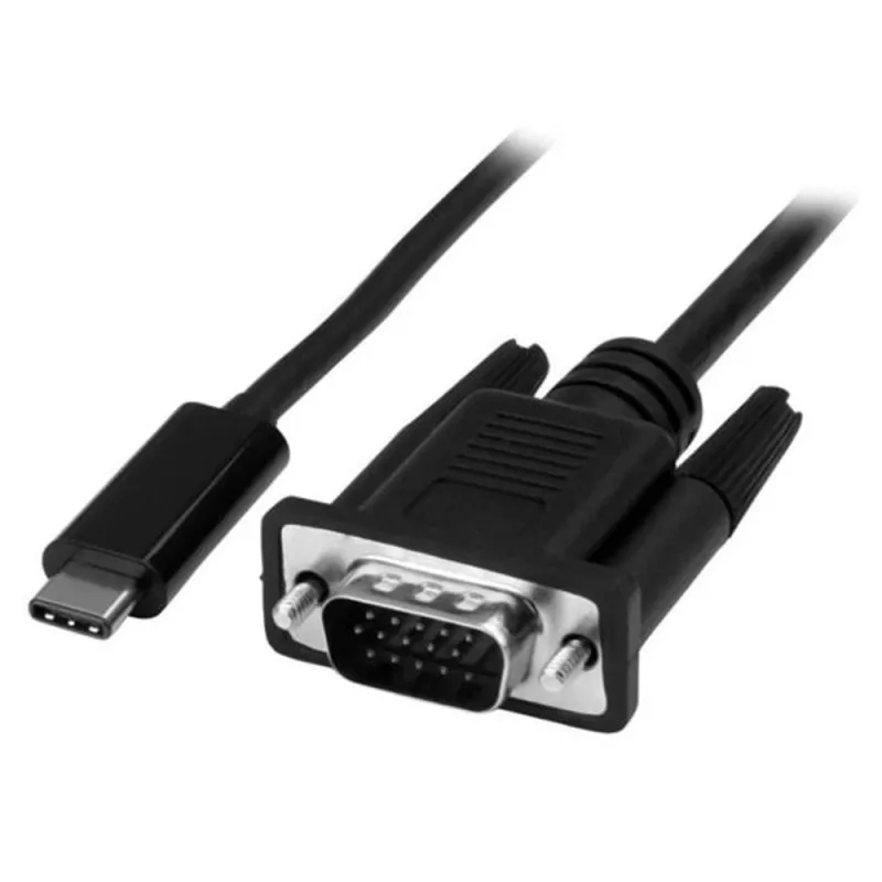Cable Convertidor StarTech.com - USB-C a VGA - 2M - 1920x1200 - CDP2VGAMM2MB