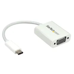 Adaptador de Video StarTech.com - USB-C 3.1 a VGA - Blanco - CDP2VGAW Adaptador de Video StarTech.com - USB-C 3.1 a VGA - Blanco - CDP2VGAW