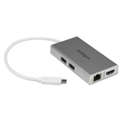 HUB USB StarTech.com - USB-C a HDMI / RJ-45 / 2 USB-A - DKT30CHPDW HUB USB StarTech.com - USB-C a HDMI / RJ-45 / 2 USB-A - DKT30CHPDW
