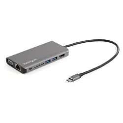 Docking Station StarTech.com - USB-C - HDMI - VGA - RJ-45 - SD - 3.5mm - USB - Macho/Hembra - DKT30CHVAUSP Docking Station StarTech.com - USB-C - HDMI - VGA - RJ-45 - SD - 3.5mm - USB - Macho/Hembra - DKT30CHVAUSP