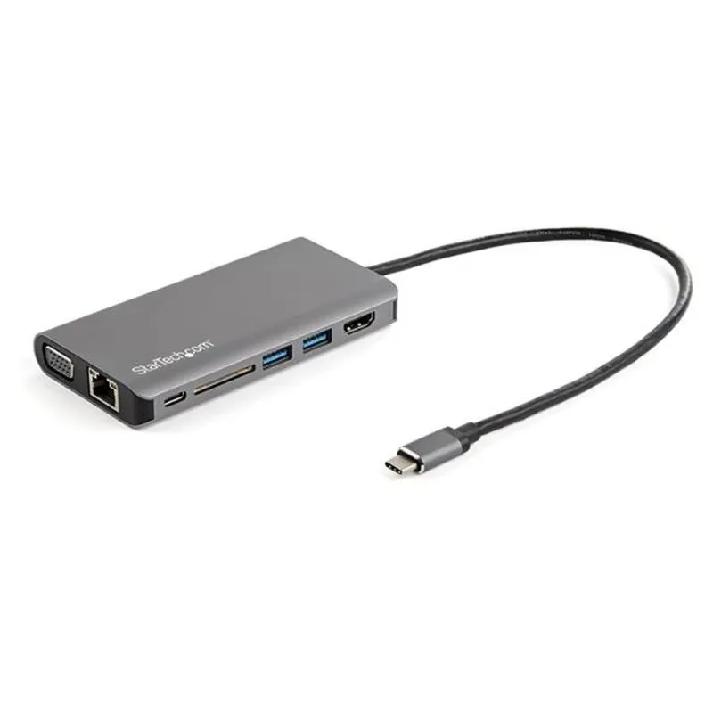 Docking Station StarTech.com - USB-C - HDMI - VGA - RJ-45 - SD - 3.5mm - USB - Macho/Hembra - DKT30CHVAUSP