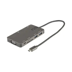 Adaptador Multipuertos StarTech.com - USB-C a HDMI/ VGA/ USB 3.0/ PD 100W - 30cm - DKT30CHVSDPD Adaptador Multipuertos StarTech.com - USB-C a HDMI/ VGA/ USB 3.0/ PD 100W - 30cm - DKT30CHVSDPD