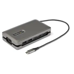Adaptador StarTech.com DKT31CSDHPD3 - USB-C a HDMI/ 2x USB/ Lector SD/ PD 100W - Cable 25cm - DKT31CSDHPD3 Adaptador StarTech.com DKT31CSDHPD3 - USB-C a HDMI/ 2x USB/ Lector SD/ PD 100W - Cable 25cm - DKT31CSDHPD3