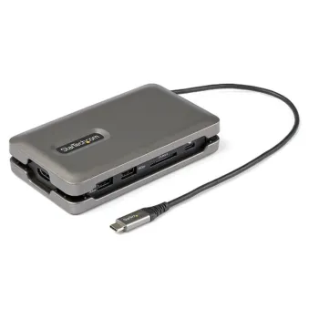 Adaptador StarTech.com DKT31CSDHPD3 - USB-C a HDMI/ 2x USB/ Lector SD/ PD 100W - Cable 25cm - DKT31CSDHPD3