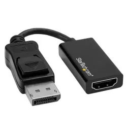 Adaptador de Vídeo StarTech.com - DisplayPort a HDMI - 4K - 60Hz - Negro - DP2HD4K60S Adaptador de Vídeo StarTech.com - DisplayPort a HDMI - 4K - 60Hz - Negro - DP2HD4K60S