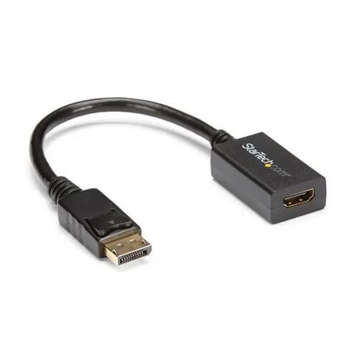 Adaptador de Vídeo StarTech.com DP2HDMI2 - DisplayPort a HDMI - Macho/Hembra - Negro - DP2HDMI2 Adaptador de Vídeo StarTech.com DP2HDMI2 - DisplayPort a HDMI - Macho/Hembra - Negro - DP2HDMI2