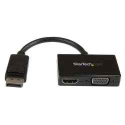 Convertidor de Vídeo StarTech.com - DisplayPort a HDMI/VGA - Negro - DP2HDVGA Convertidor de Vídeo StarTech.com - DisplayPort a HDMI/VGA - Negro - DP2HDVGA