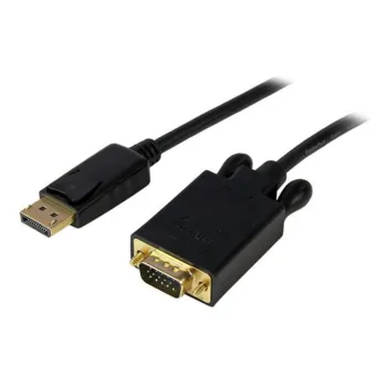 Cable Adaptador de Vídeo StarTech.com - Conecta DisplayPort a VGA - 1.8m - Activo - Negro - DP2VGAMM6B