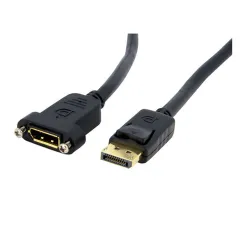 Cable StarTech.com DisplayPort - para Montaje en Panel - Hembra a Macho - 91cm - DPPNLFM3 Cable StarTech.com DisplayPort - para Montaje en Panel - Hembra a Macho - 91cm - DPPNLFM3