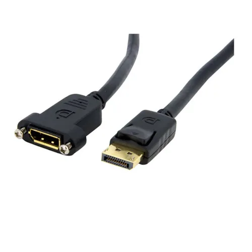 Cable StarTech.com DisplayPort - para Montaje en Panel - Hembra a Macho - 91cm - DPPNLFM3 Cable StarTech.com DisplayPort - para Montaje en Panel - Hembra a Macho - 91cm - DPPNLFM3