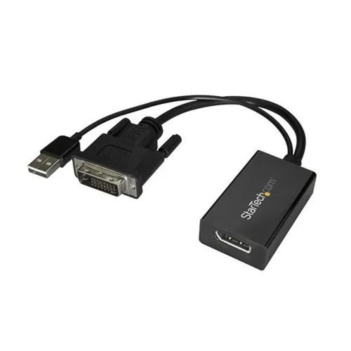 Convertidor StarTech.com DVI2DP2 - DVI a DisplayPort - Alimantado por USB - DVI2DP2 Convertidor StarTech.com DVI2DP2 - DVI a DisplayPort - Alimantado por USB - DVI2DP2