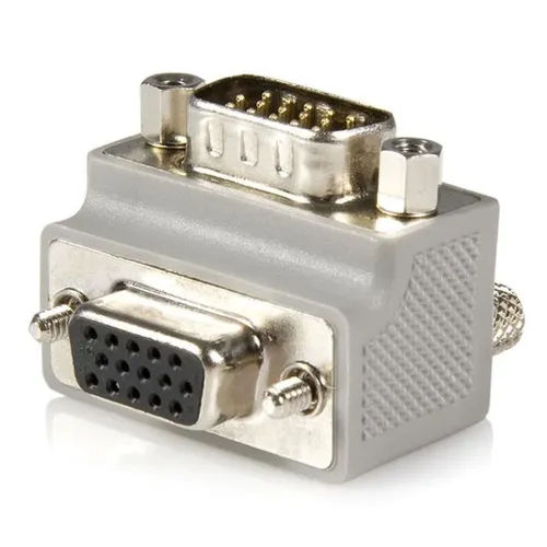 Adaptador StarTech.com - VGA - Acodado a la Derecha - Macho a Hembra - GC1515MFRA2