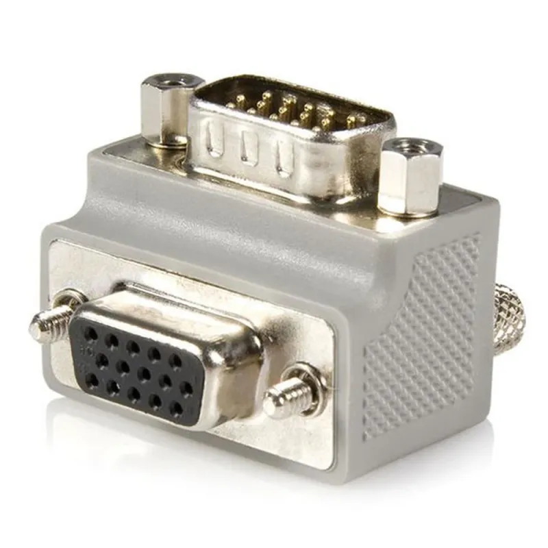 Adaptador StarTech.com - VGA - Acodado a la Derecha - Macho a Hembra - GC1515MFRA2