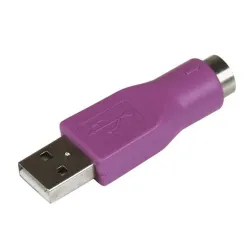 Adaptador de Teclado StarTech.com - PS/2 a USB - Hembra a Macho - Violeta - GC46MFKEY Adaptador de Teclado StarTech.com - PS/2 a USB - Hembra a Macho - Violeta - GC46MFKEY