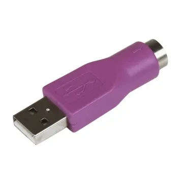 Adaptador de Teclado StarTech.com - PS/2 a USB - Hembra a Macho - Violeta - GC46MFKEY