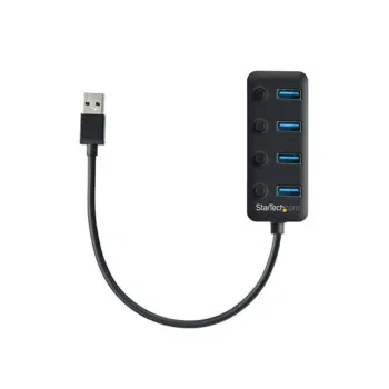 Hub USB 3.0 StarTech.com - 4 Puertos USB-a - Con Interruptores - HB30A4AIB