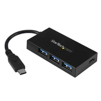 HUB USB StarTech.com - Conecta USB 3.0 - 4 Puertos - Negro - HB30C3A1CFB