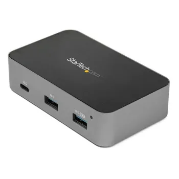 Adaptador HUB USB-C StarTech.com HB31C2A1CGS - 2 USB 3.1 - 1 USB-C - 1 RJ-45 - 10Gbps - Negro/Gris - HB31C2A1CGS