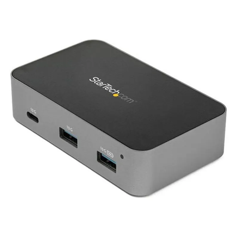 Adaptador HUB USB-C StarTech.com HB31C2A1CGS - 2 USB 3.1 - 1 USB-C - 1 RJ-45 - 10Gbps - Negro/Gris - HB31C2A1CGS
