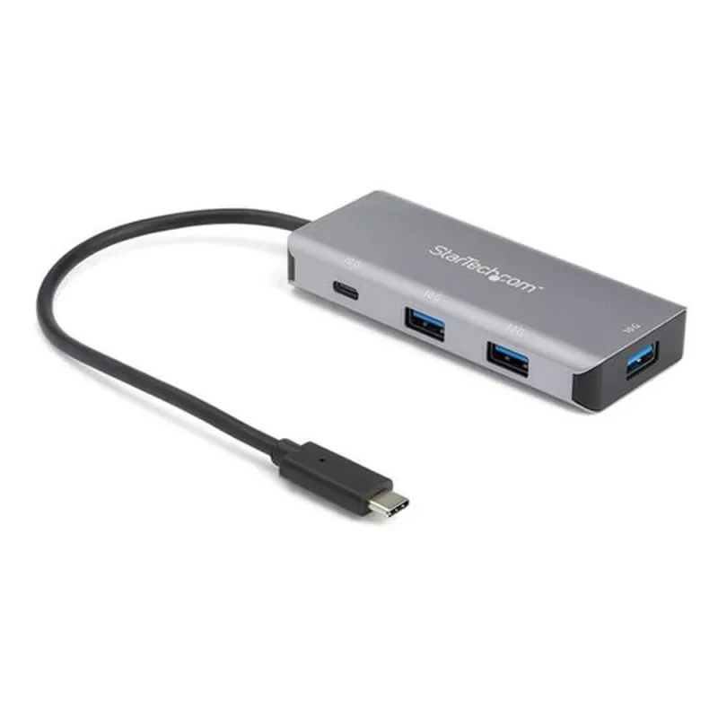 Adaptador HUB USB-C StarTech.com HB31C3A1CB - 3 USB 3.1 - 1 USB-C - 10Gbps - Negro/Gris - HB31C3A1CB