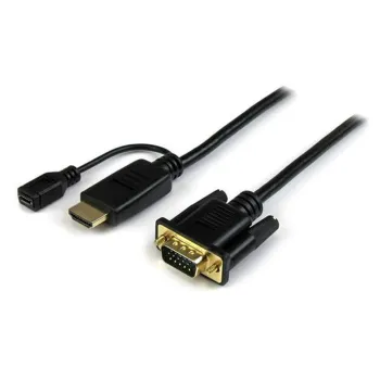 Cable Convertidor de Vídeo StarTech.com - HDMI a VGA - 1920x1200 - 1080p - 1.8m - Negro - HD2VGAMM6