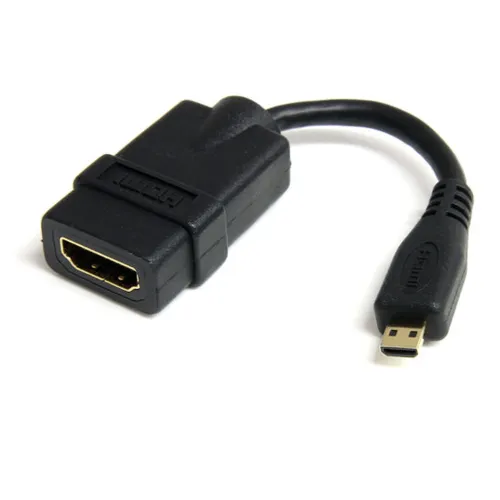 Cable Adaptador StarTech.com - HDMI de Alta Velocidad a Micro HDMI - Macho/Hembra - 12cm - HDADFM5IN Cable Adaptador StarTech.com - HDMI de Alta Velocidad a Micro HDMI - Macho/Hembra - 12cm - HDADFM5IN