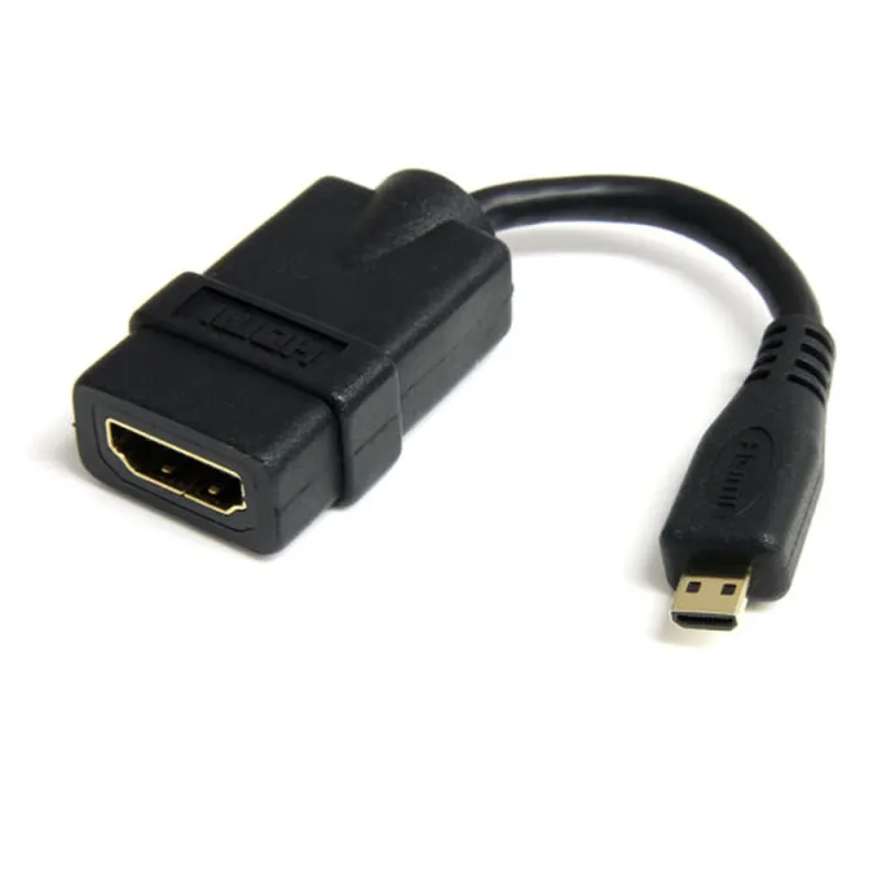 Cable Adaptador StarTech.com - HDMI de Alta Velocidad a Micro HDMI - Macho/Hembra - 12cm - HDADFM5IN
