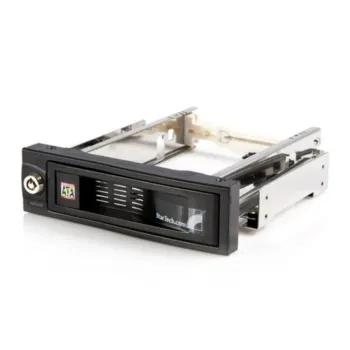 Rack Móvil StarTech.com - 5.25" para SATA 3.5" - HSB100SATBK