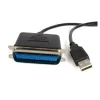 Adaptador StarTech.com - Para Impresora Paralelo Centronics a USB A de 10 pies - Plug and Play - ICUSB128410