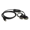 Cable Adaptador FTDI USB a Serie RS232 de 2 Puertos con Retención COM StarTech.com - ICUSB2322F
