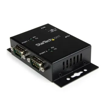 Hub Concentrador StarTech.com - USB - 2 Puertos de Pared - DIN - Negro - ICUSB2322I