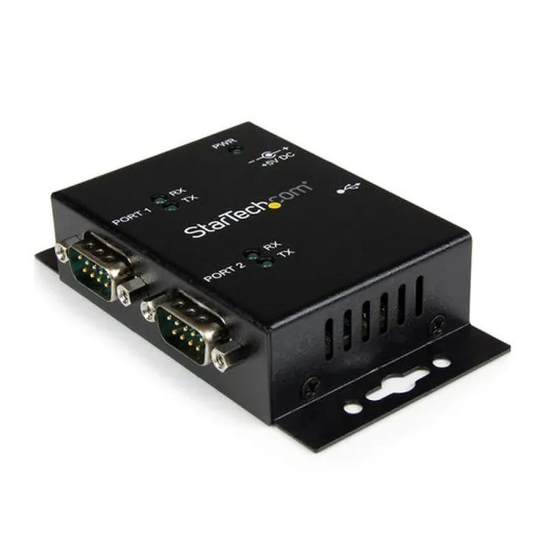 Hub Concentrador StarTech.com - USB - 2 Puertos de Pared - DIN - Negro - ICUSB2322I