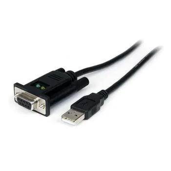 Cable StarTech.com de 1m Adaptador de 1 Puerto USB a Modem Nulo Null Serial DB9 RS232 DCE con FTDI - ICUSB232FTN