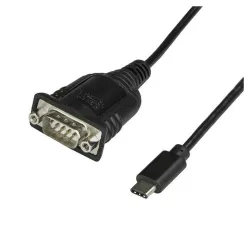 Adaptador USB StarTech.com - Tipo C a Serial D B9 RS232 - Retención - Negro - ICUSB232PROC Adaptador USB StarTech.com - Tipo C a Serial D B9 RS232 - Retención - Negro - ICUSB232PROC