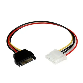 Cable de Alimentación StarTech.com - Molex 4 Pines - SATA 15 Pines - 30cm - LP4SATAFM12