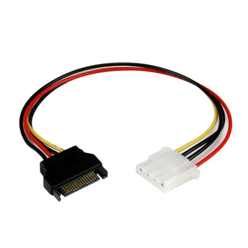 Cable de Alimentación StarTech.com - Molex 4 Pines - SATA 15 Pines - 30cm - LP4SATAFM12