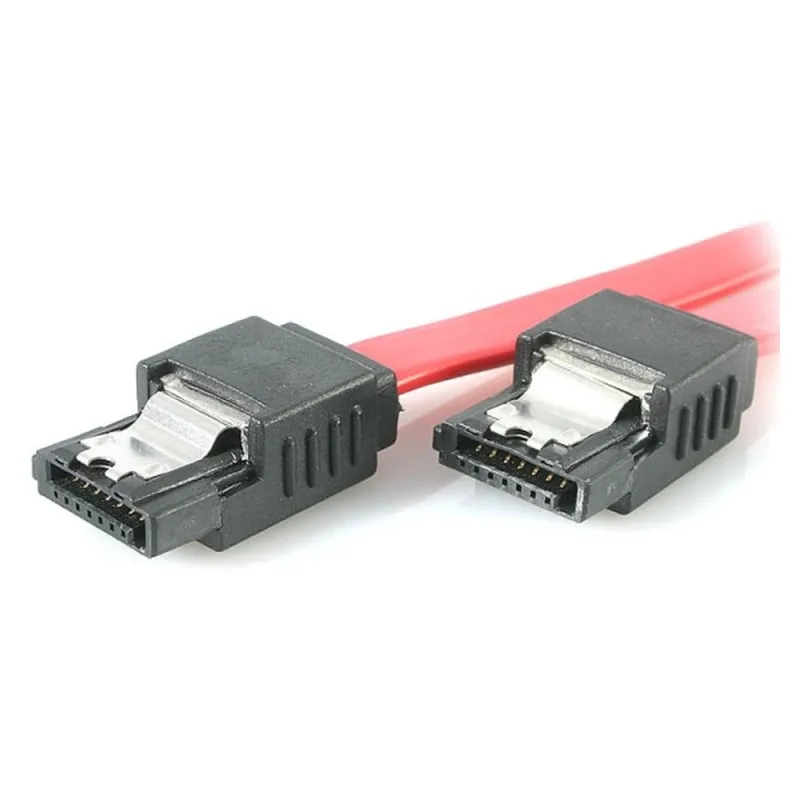 Cable SATA StarTech.com - 7 Pines - 20cm - Cierre de Seguridad - Rojo - LSATA8