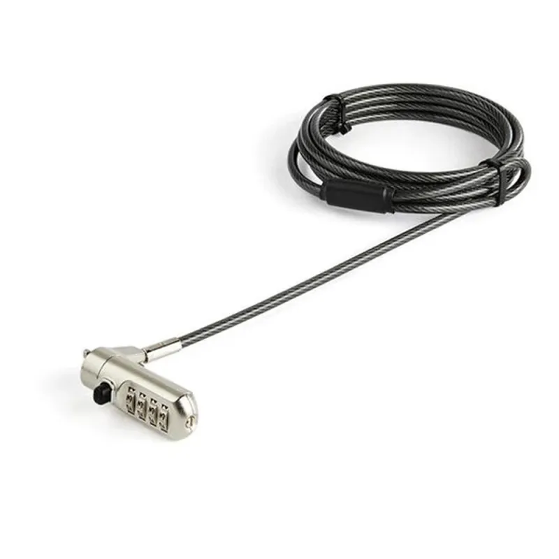 Candado StarTech.com - Combinación - Cable de 2m - Para Laptop - LTLOCKNANO