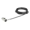 Cable de Seguridad StarTech.com LTLOCKNBL - Combinación - Para Laptop - Ranura Wedge - Bisagra Giratoria - 2M - LTLOCKNBL