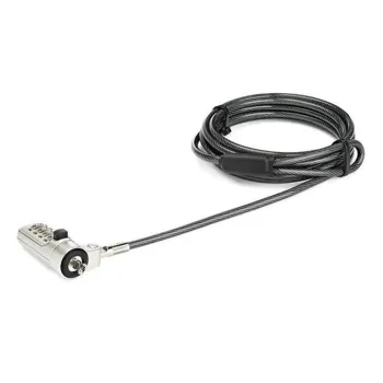 Cable de Seguridad StarTech.com LTLOCKNBL - Combinación - Para Laptop - Ranura Wedge - Bisagra Giratoria - 2M - LTLOCKNBL