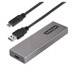 Gabinete StarTech.com - M.2 - USB 3.2 - PCIe/SATA - SSD - Plata - M2-USB-C-NVME-SATA Gabinete StarTech.com - M.2 - USB 3.2 - PCIe/SATA - SSD - Plata - M2-USB-C-NVME-SATA
