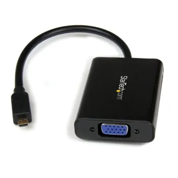 Convertidor StarTech.com - Micro HDMI a VGA - Con Audio - MCHD2VGAA2