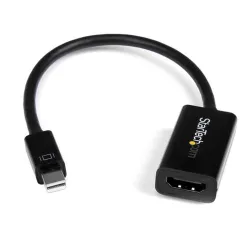 Adaptador de Vídeo StarTech.com - Mini DisplayPort a HDMI - 4K - Activo - Negro - MDP2HD4KS Adaptador de Vídeo StarTech.com - Mini DisplayPort a HDMI - 4K - Activo - Negro - MDP2HD4KS