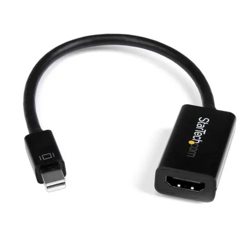 Adaptador de Vídeo StarTech.com - Mini DisplayPort a HDMI - 4K - Activo - Negro - MDP2HD4KS Adaptador de Vídeo StarTech.com - Mini DisplayPort a HDMI - 4K - Activo - Negro - MDP2HD4KS