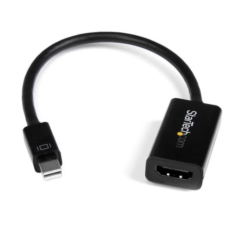Adaptador de Vídeo StarTech.com - Mini DisplayPort a HDMI - 4K - Activo - Negro - MDP2HD4KS