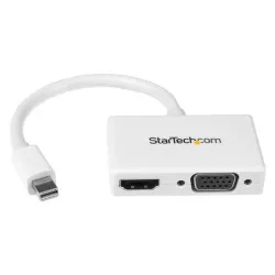 Convertidor de Video StarTech.com - Mini DisplayPort a HDMI/VGA - 1080p - Blanco - MDP2HDVGAW Convertidor de Video StarTech.com - Mini DisplayPort a HDMI/VGA - 1080p - Blanco - MDP2HDVGAW