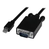 Cable Adaptador de Vídeo StarTech.com - Conecta Mini Displayport a VGA - 1.8m - Activo - Negro - MDP2VGAMM6B