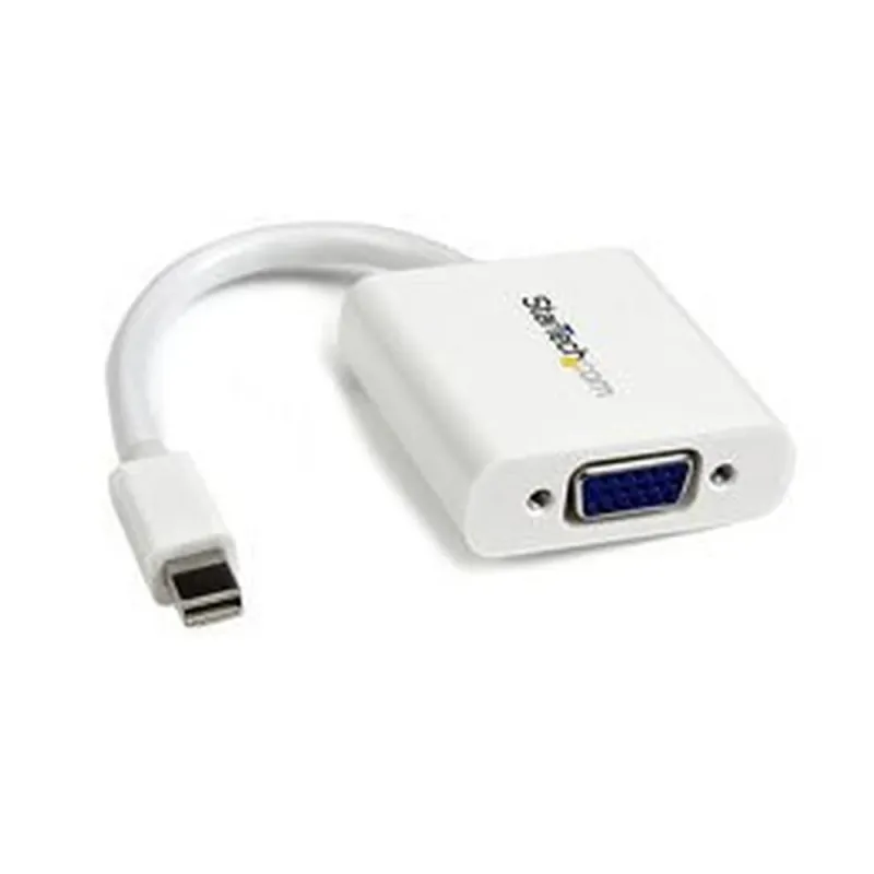 Convertidor StarTech.com MDP2VGAW - Conecta Mini DisplayPort a VGA - Blanco - MDP2VGAW