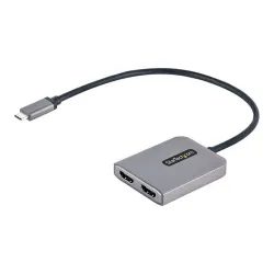 Convertidor de Vídeo StarTech.com - USB-C a 2x HDMI - Gris - MST14CD122HD Convertidor de Vídeo StarTech.com - USB-C a 2x HDMI - Gris - MST14CD122HD