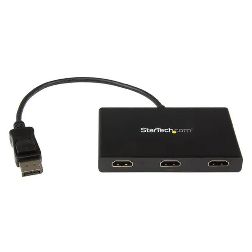 Divisor StarTech.com - Conecta Displayport a 3 Puertos HDMI - Negro - MSTDP123HD Divisor StarTech.com - Conecta Displayport a 3 Puertos HDMI - Negro - MSTDP123HD